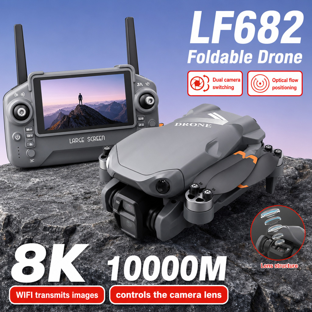 Rc Helicopter Mini - Aerial Photo LF682 Drone 8K HD