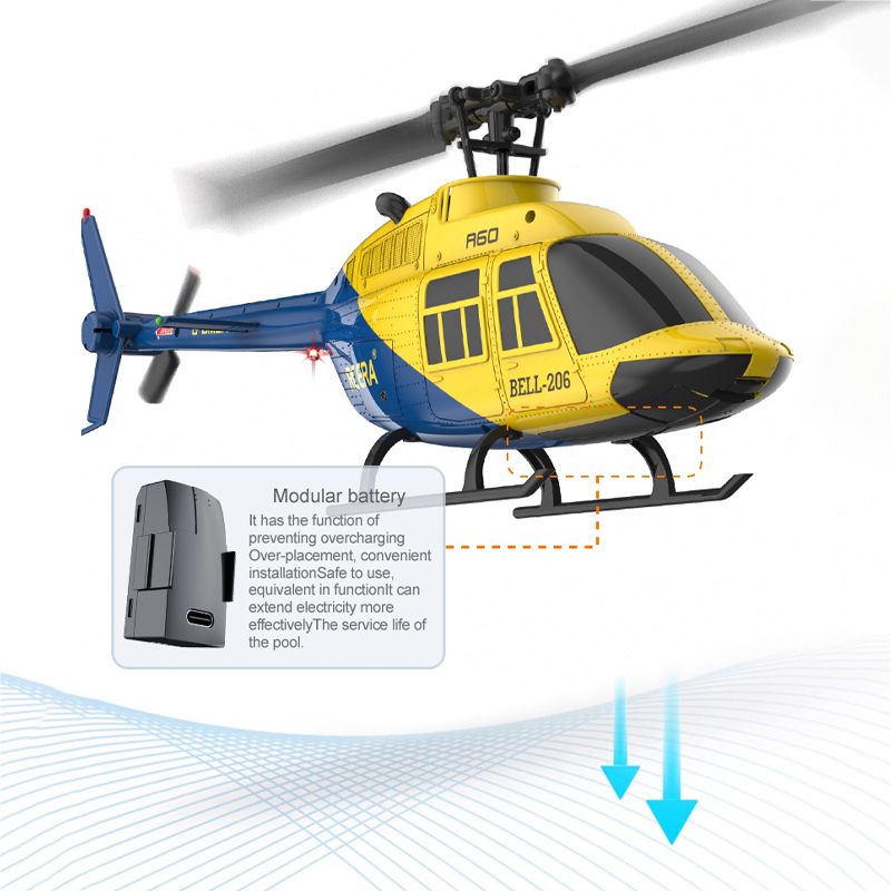 A60 RC Helicopter 2.4G 6-Aixs  - огляд і ціна Rc Helicopter Large
