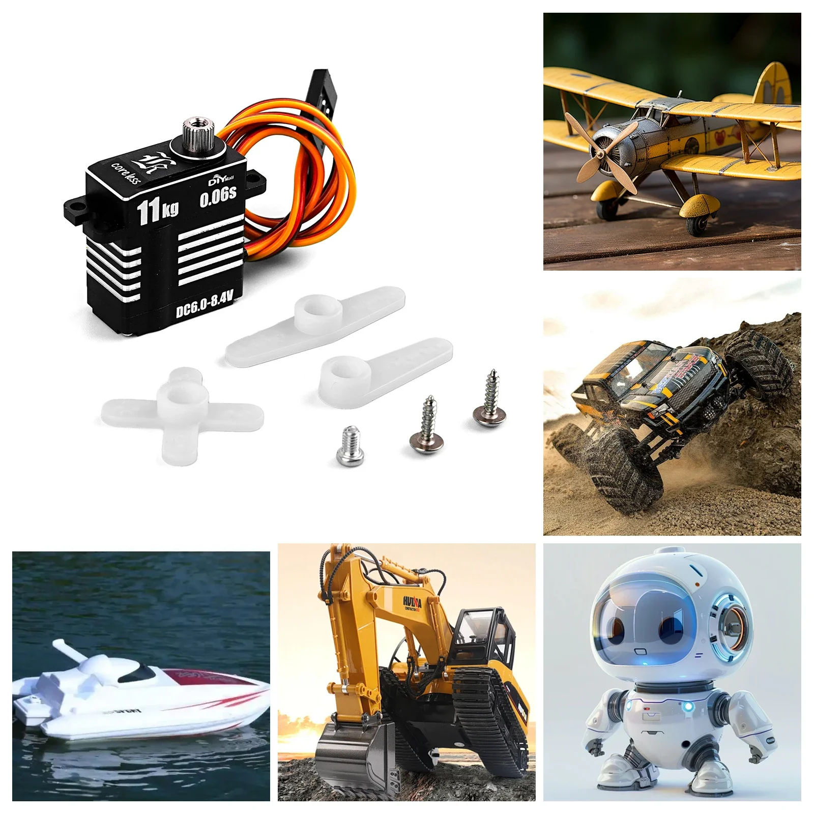 H-11 11KG Micro Digital Servo  - огляд і ціна Rc Helicopter Motor
