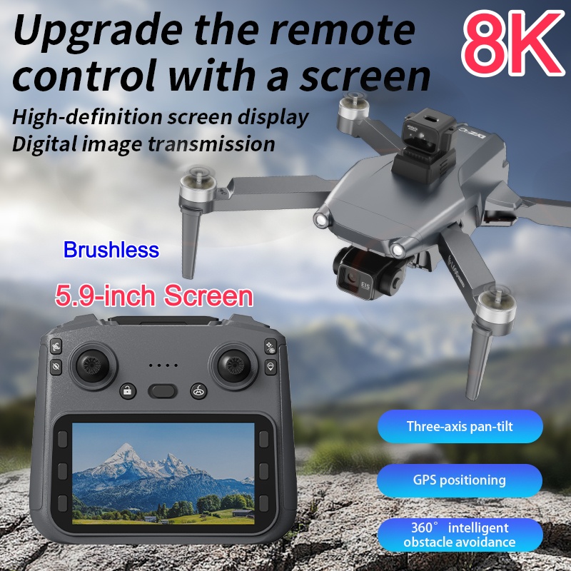 8K ESC Dual Camera Drone GPS P - огляд і ціна Rc Helicopter Electric